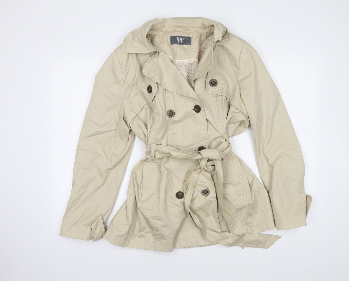 BHS Womens Beige   Trench Coat Coat Size 16