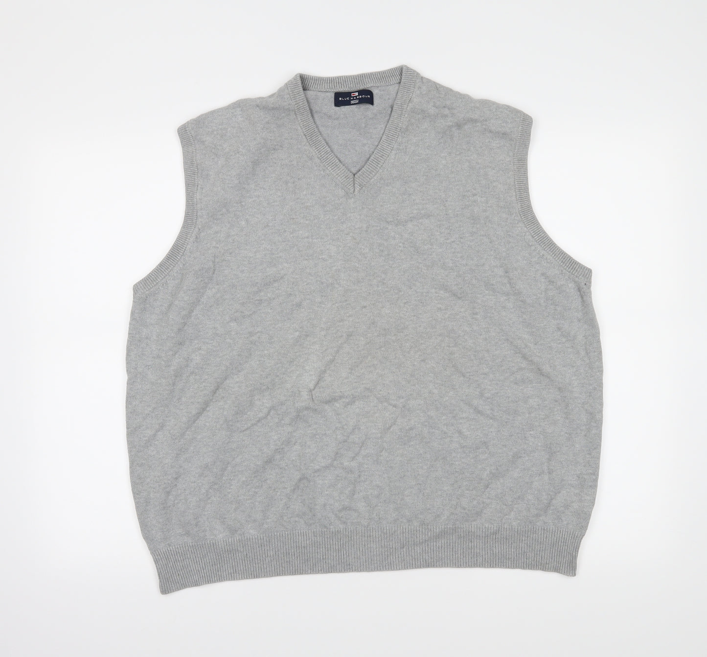 Blue Harbour Mens Grey   Vest Jumper Size 2XL