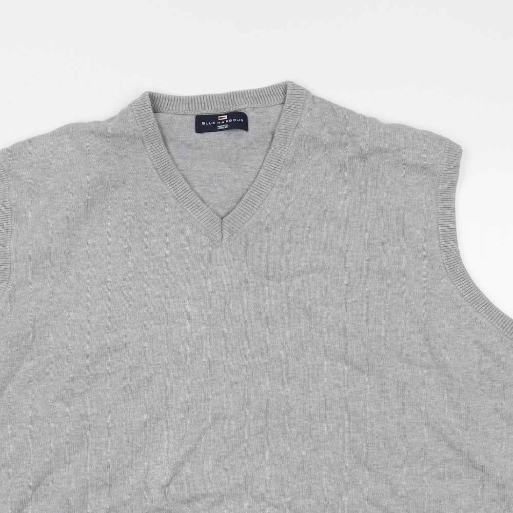 Blue Harbour Mens Grey   Vest Jumper Size 2XL