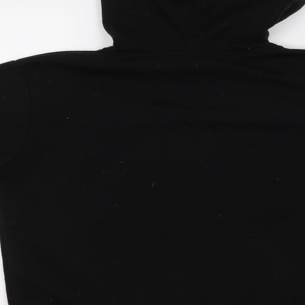 DCZ Womens Black Animal Print  Pullover Hoodie Size XL