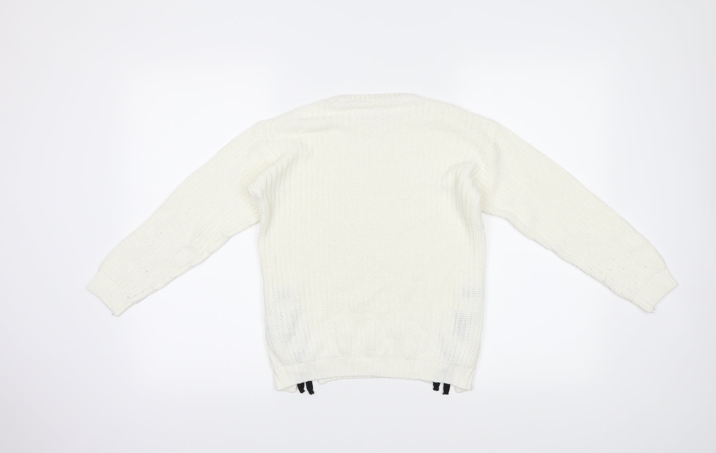 PEP & CO Girls White   Pullover Jumper Size 10-11 Years
