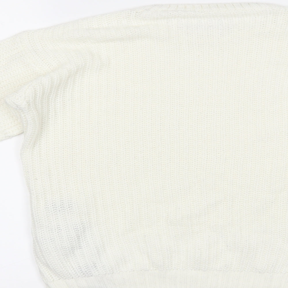 PEP & CO Girls White   Pullover Jumper Size 10-11 Years
