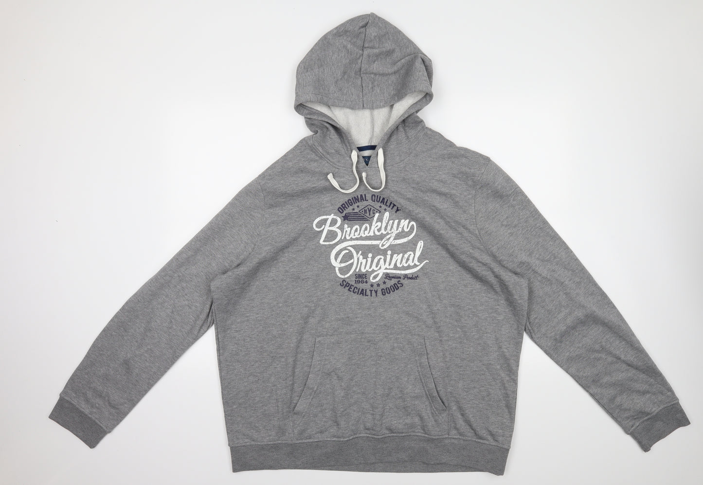 Easy Mens Grey   Pullover Hoodie Size 3XL