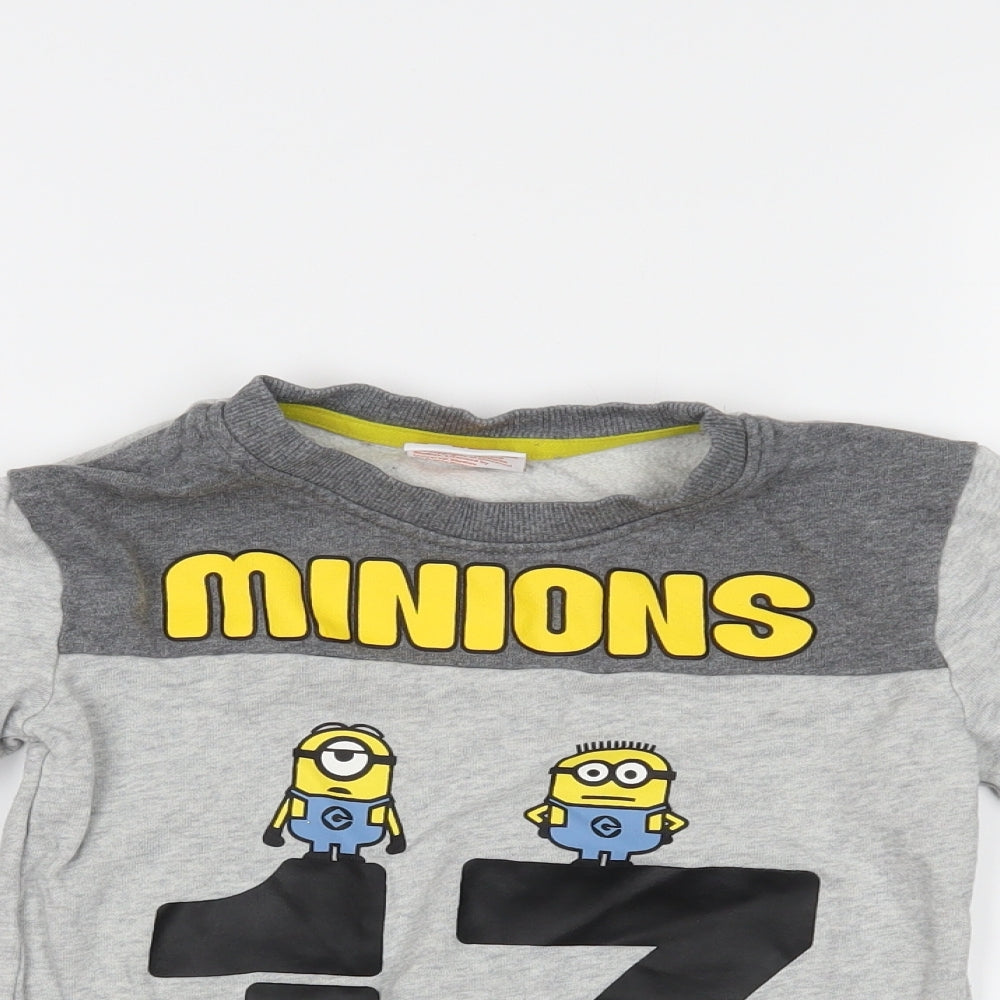 George Boys Grey   Pullover Jumper Size 5-6 Years