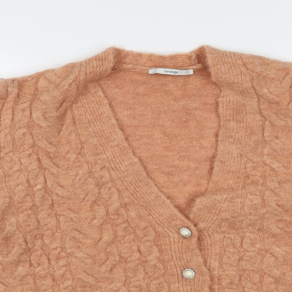 George Womens Pink   Cardigan Jumper Size S