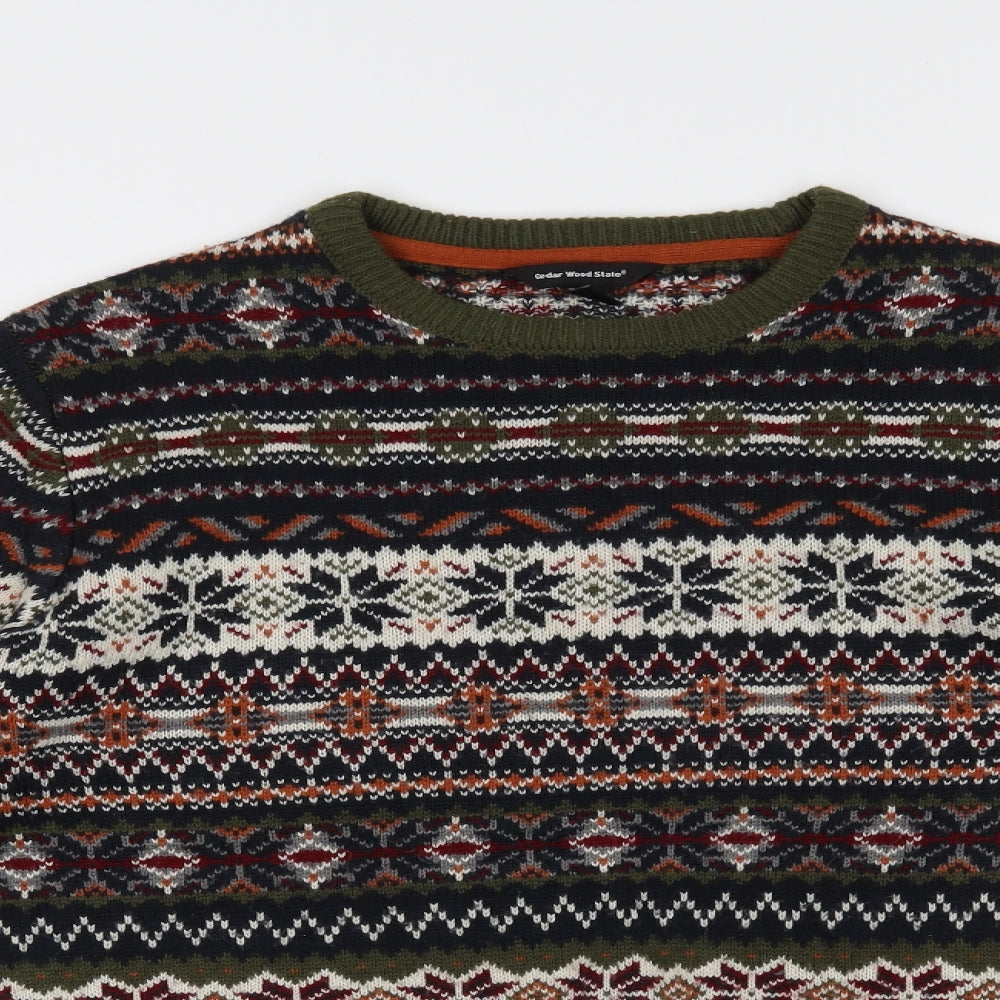 Cedar Wood State Mens Green   Pullover Jumper Size M