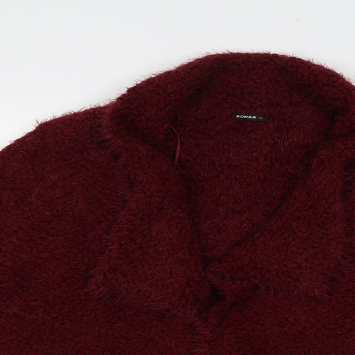 Roman Womens Red   Cardigan Jumper Size 20