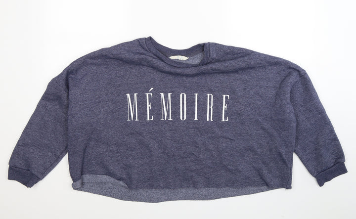 Atmosphere Womens Blue Jersey Pullover Jumper Size 6 - Memoire