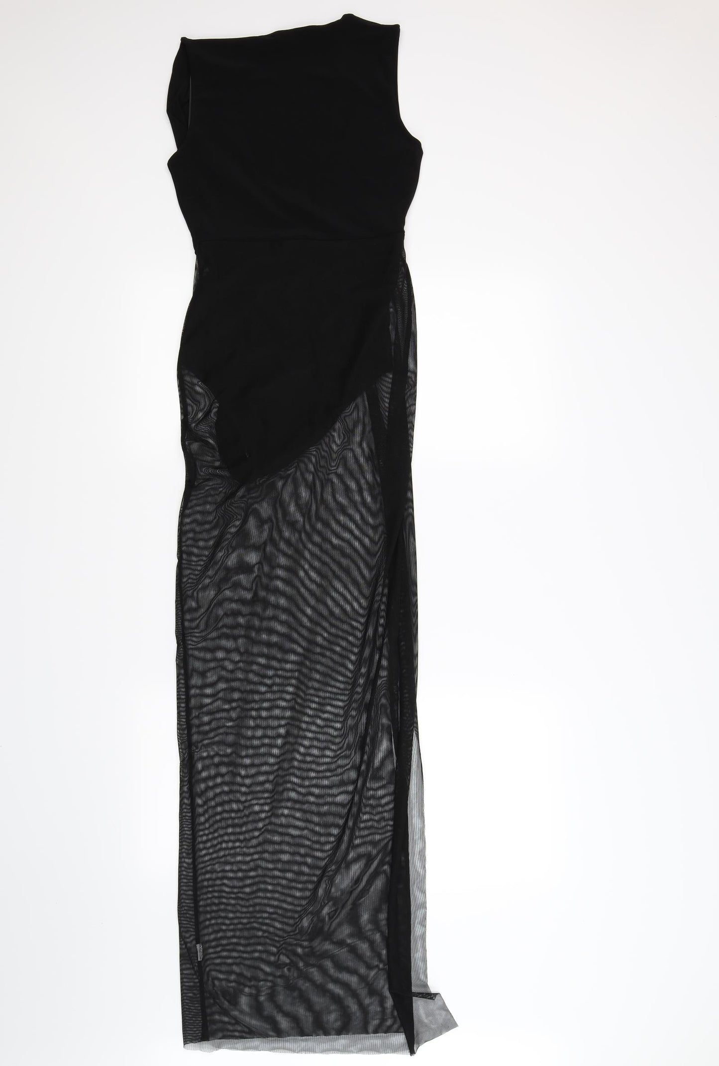 Pretty little thing Womens Black  Chiffon Bodysuit One-Piece Size 6