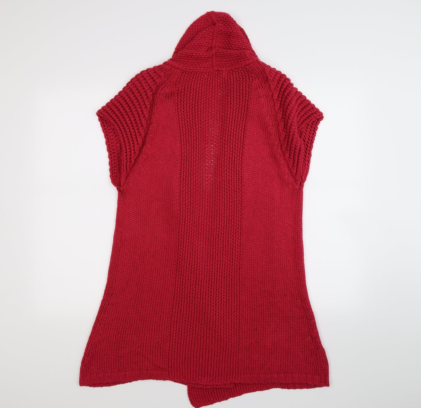 Klass Womens Red  Knit Cardigan Jumper Size M