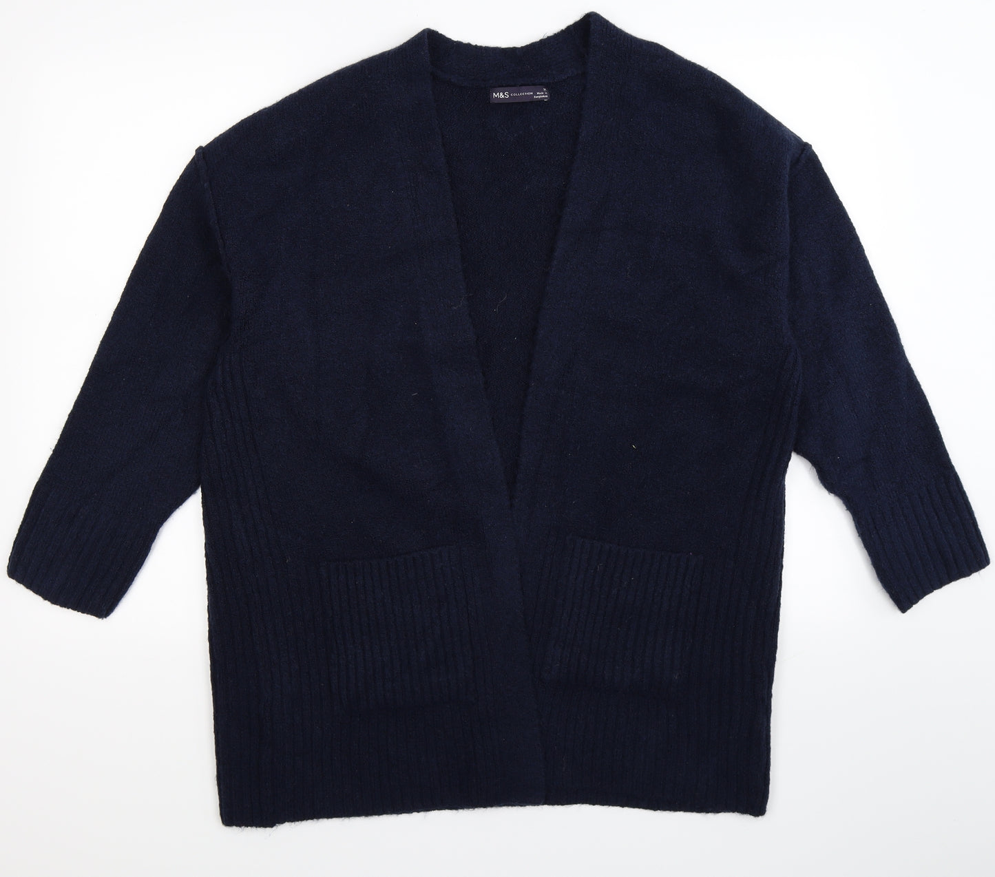 Marks and Spencer Womens Blue  Knit Cardigan Jumper Size M