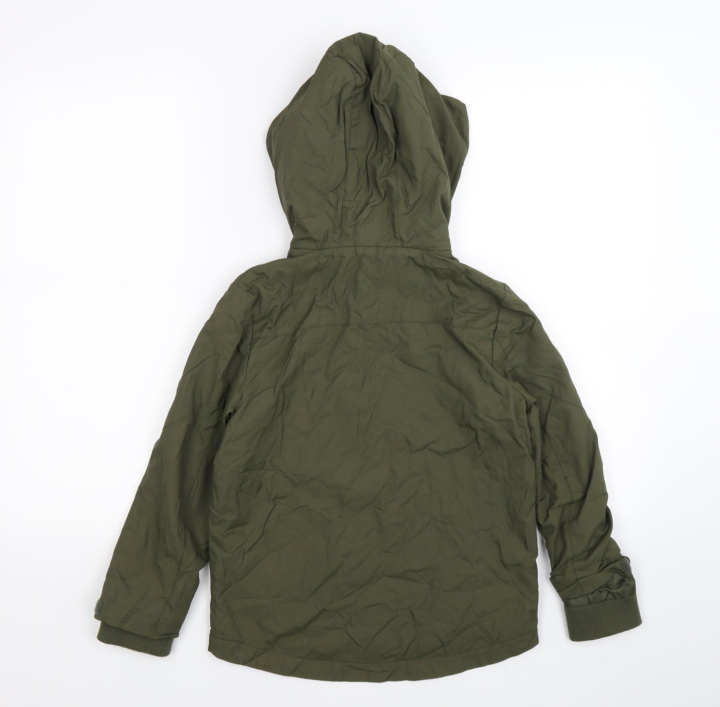 F&F Boys Green  Microfibre Windbreaker Coat Size 7-8 Years