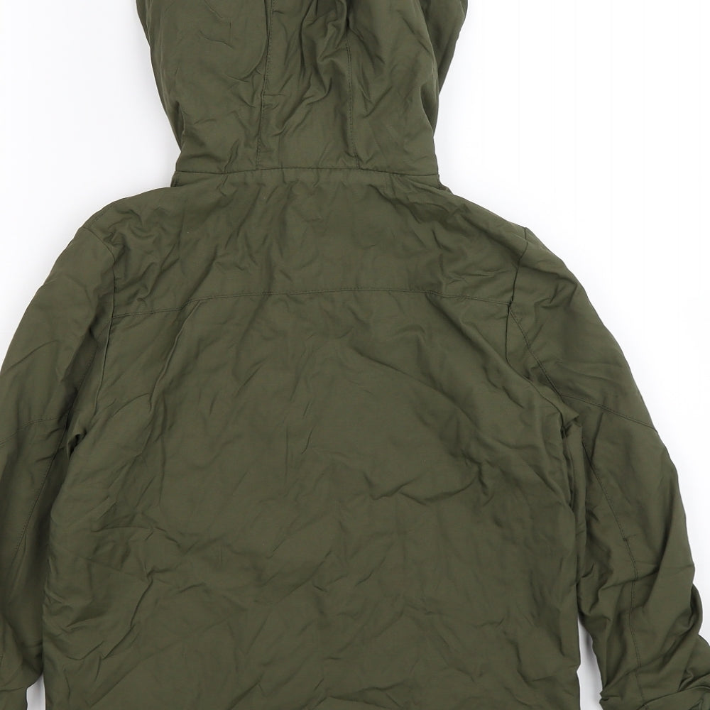 F&F Boys Green  Microfibre Windbreaker Coat Size 7-8 Years