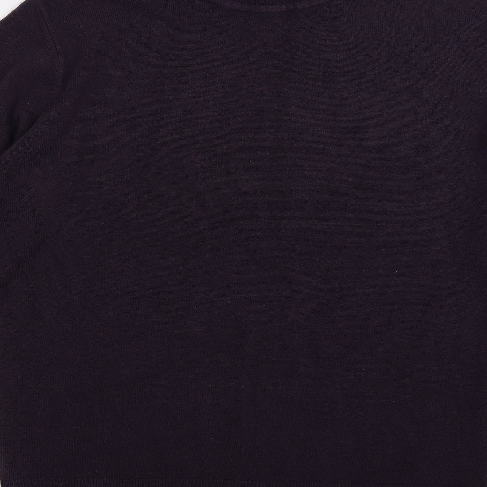 D-PROJECT Womens Purple  Knit Pullover Jumper Size M