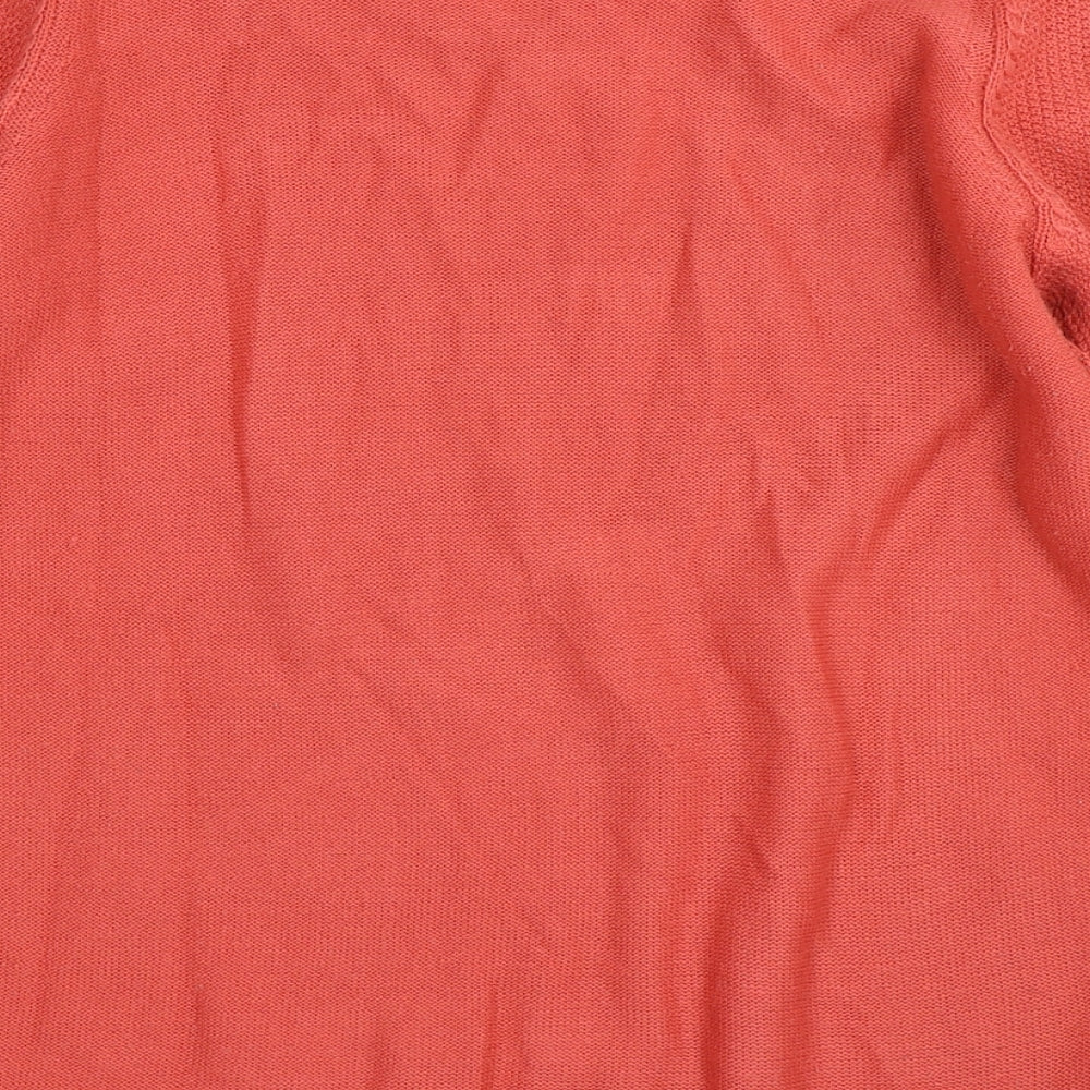 ISLE Womens Orange  Knit Pullover Jumper Size 14