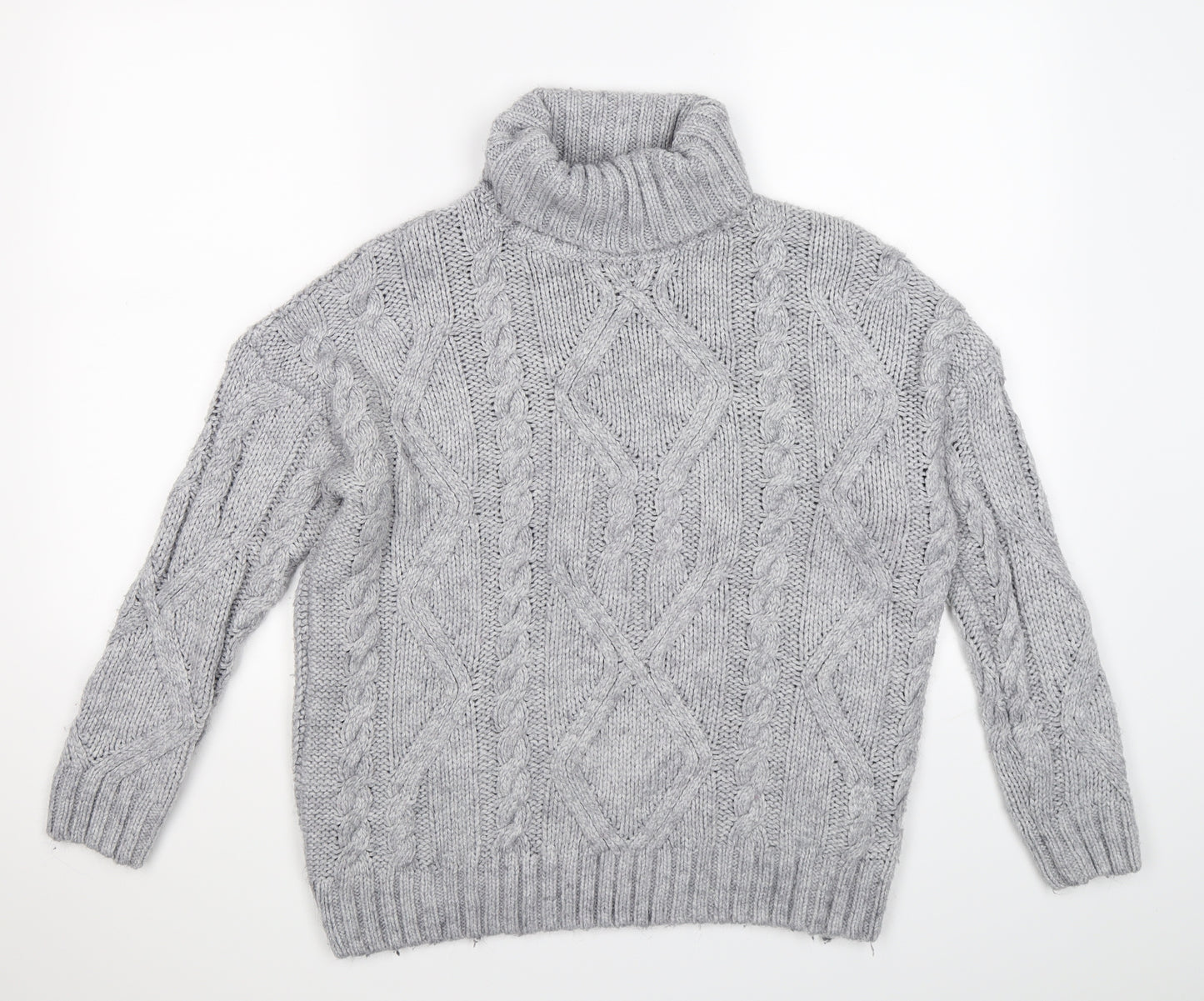 Primark Womens Grey  Knit Pullover Jumper Size XS
