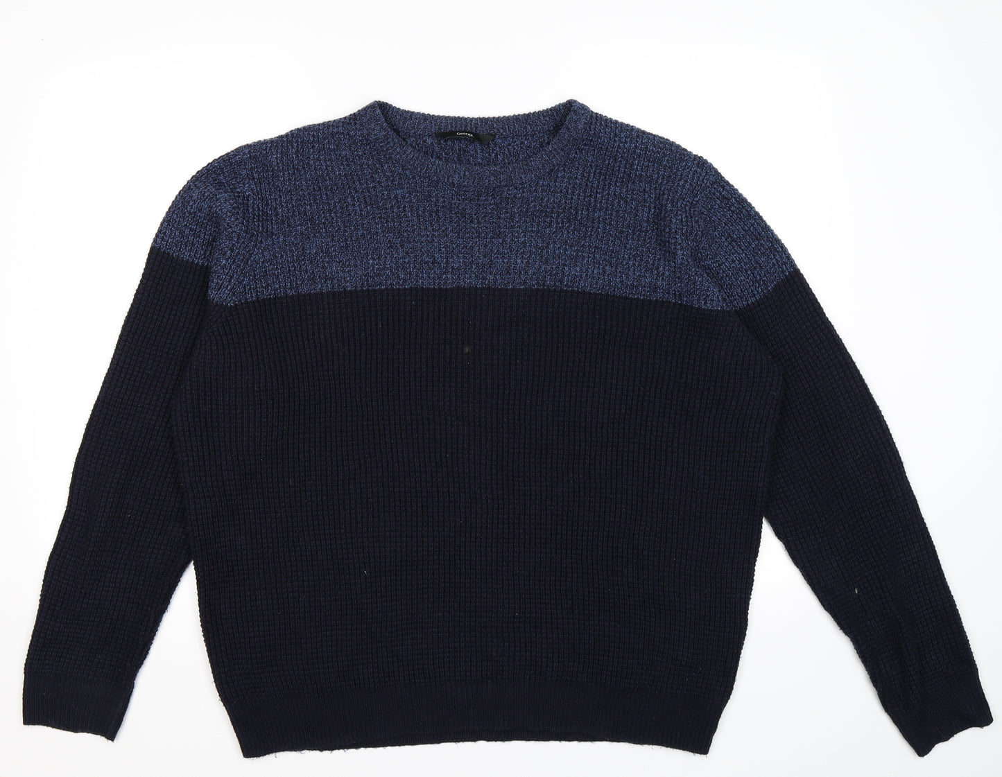 George Mens Blue  Knit Pullover Jumper Size XL