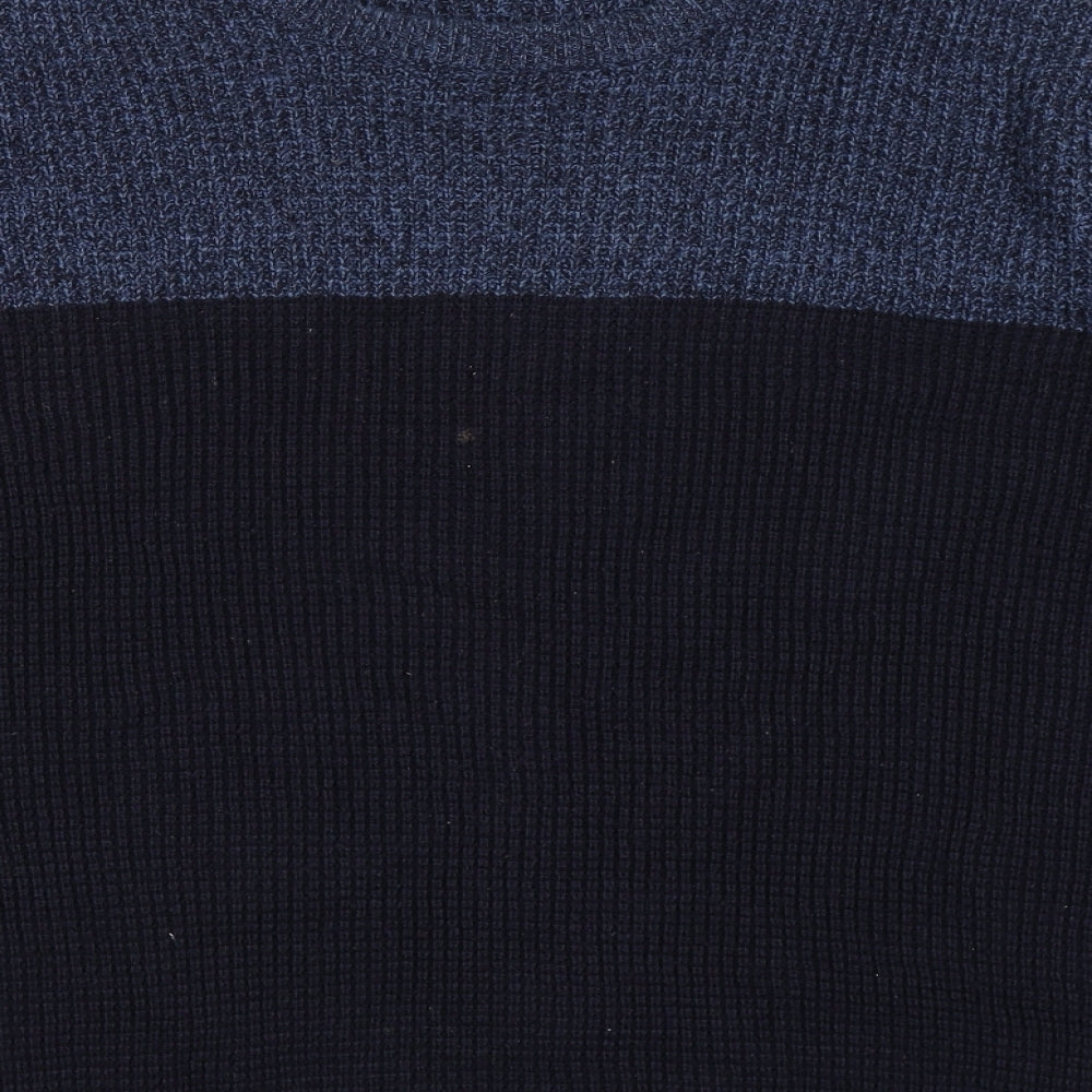 George Mens Blue  Knit Pullover Jumper Size XL