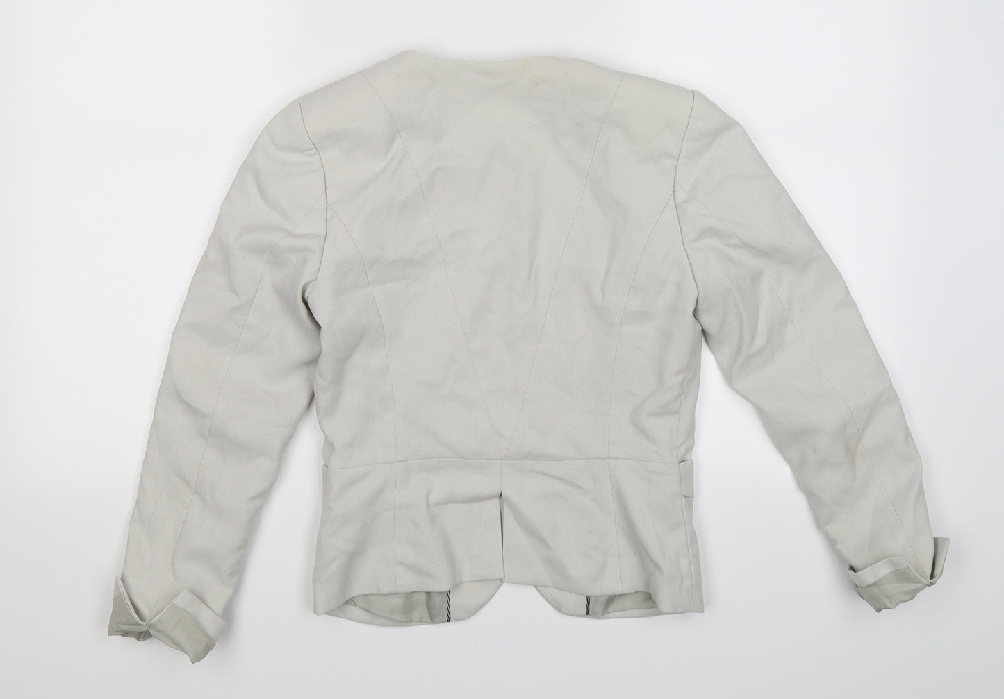 H&M Womens Beige   Jacket Blazer Size 6