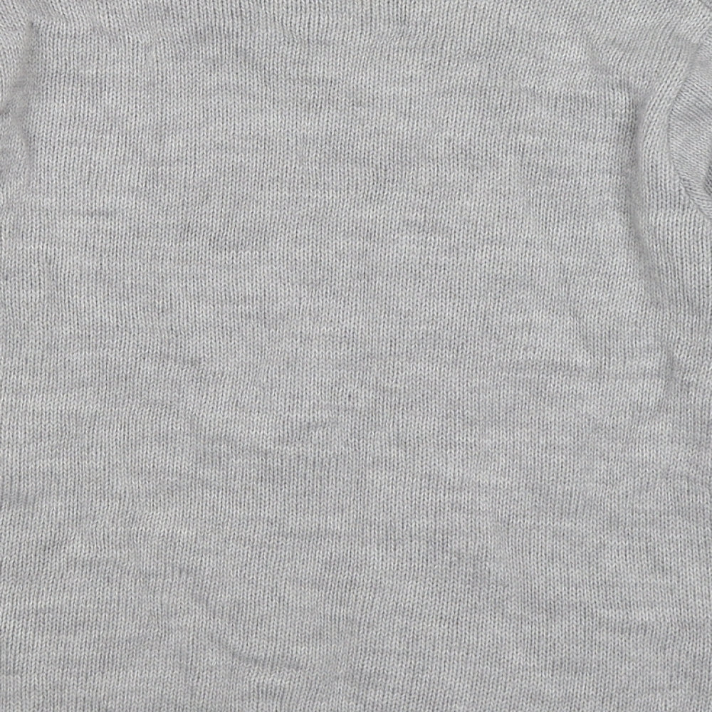 afibel Womens Grey  Knit Pullover Jumper Size 14