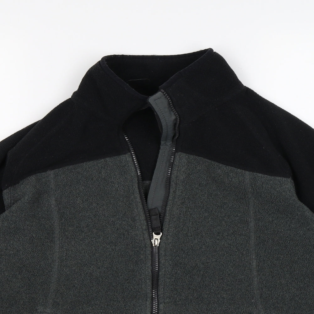 lands end Boys Grey  Fleece Jacket  Size L