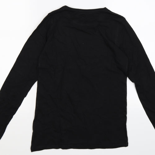 Primark Girls Black   Pullover Jumper Size 12-13 Years  - magical unicorn