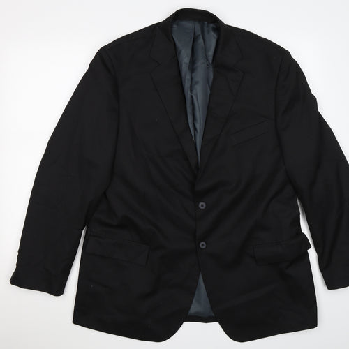Marks and Spencer Mens Black Striped  Jacket Suit Jacket Size 44
