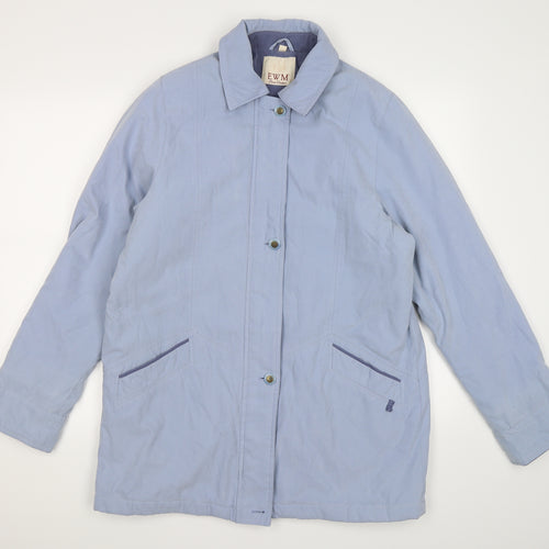 EWM Womens Blue   Windbreaker Coat Size 14