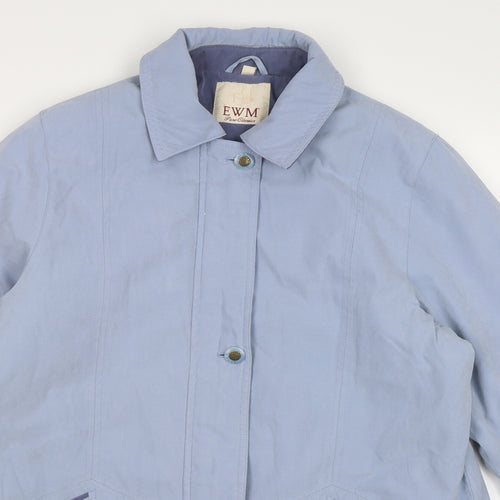 EWM Womens Blue   Windbreaker Coat Size 14