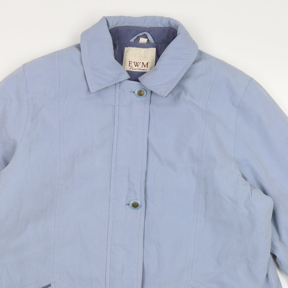 EWM Womens Blue   Windbreaker Coat Size 14