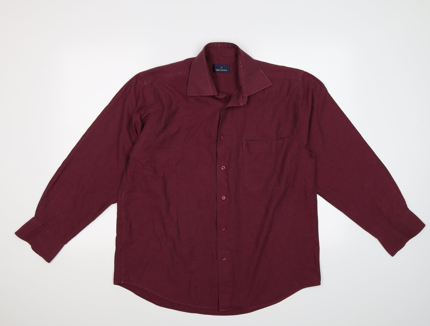 Daniel Hechter Mens Red    Dress Shirt Size 15.5