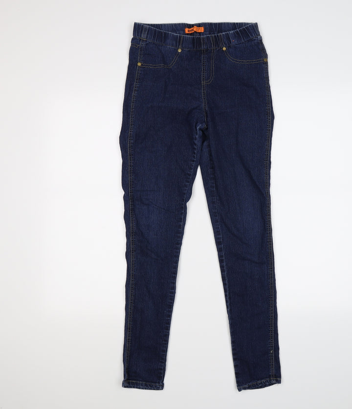 denim co Womens Blue Denim Jegging Leggings Size 10 L28 in