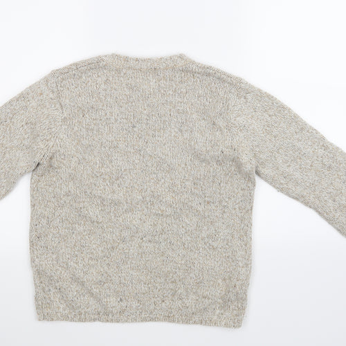Andre De Brett Womens Beige Floral  Pullover Jumper Size 12