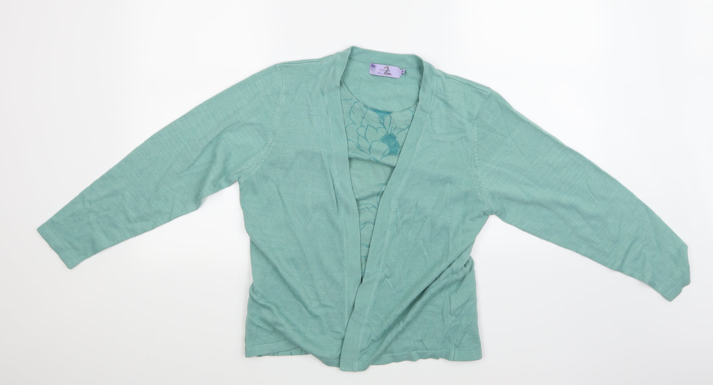 Honor Milburn Womens Green   Cardigan Jumper Size 14
