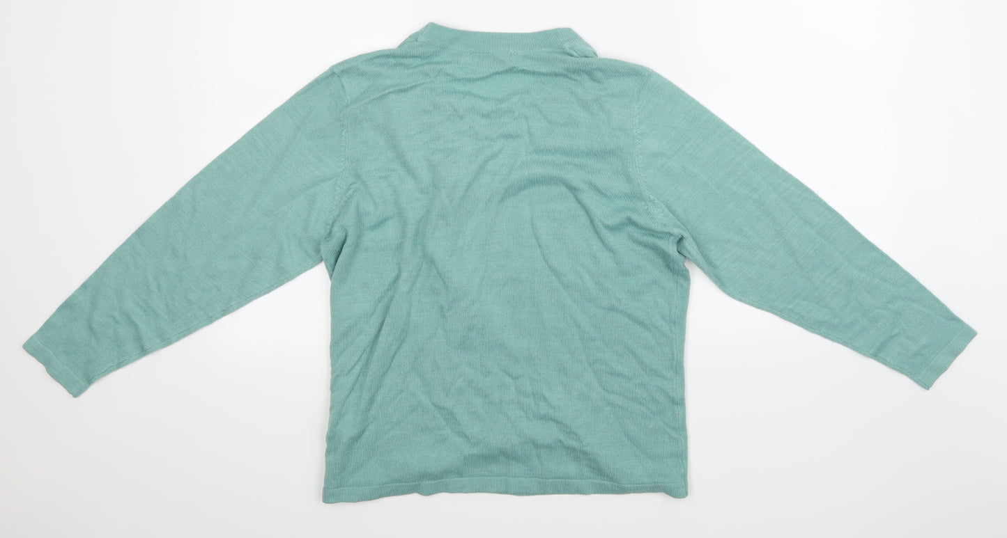 Honor Milburn Womens Green   Cardigan Jumper Size 14