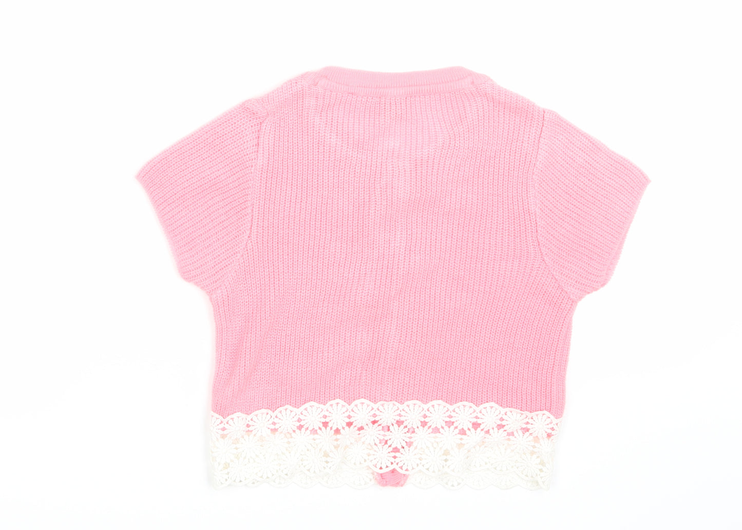 TU  Girls Pink   Cardigan Jumper Size 7 Years