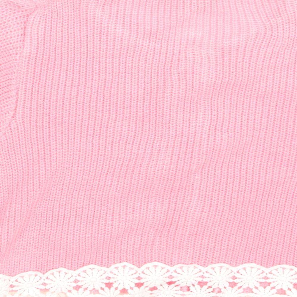 TU  Girls Pink   Cardigan Jumper Size 7 Years