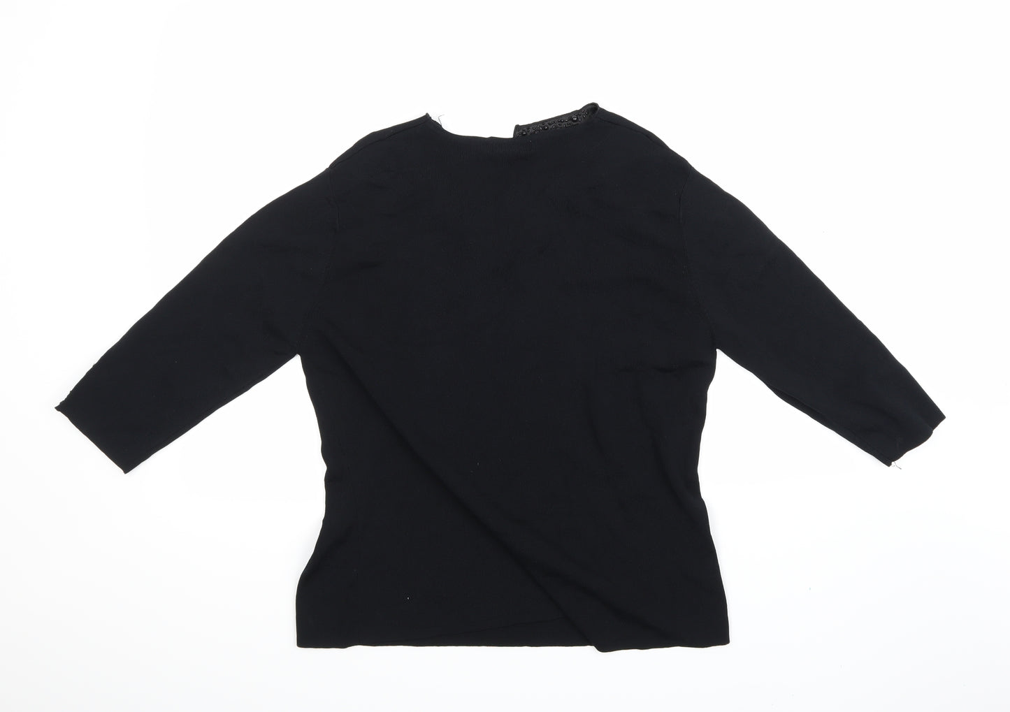 Sky Womens Black   Jersey Blouse Size 4