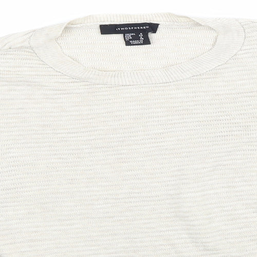 Primark Womens Beige Striped  Pullover Jumper Size 6