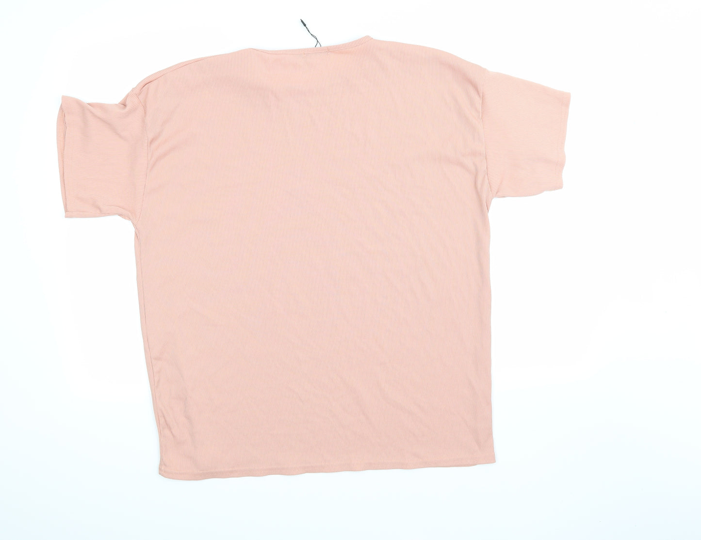 Boohoo Womens Pink   Jersey T-Shirt Size 14