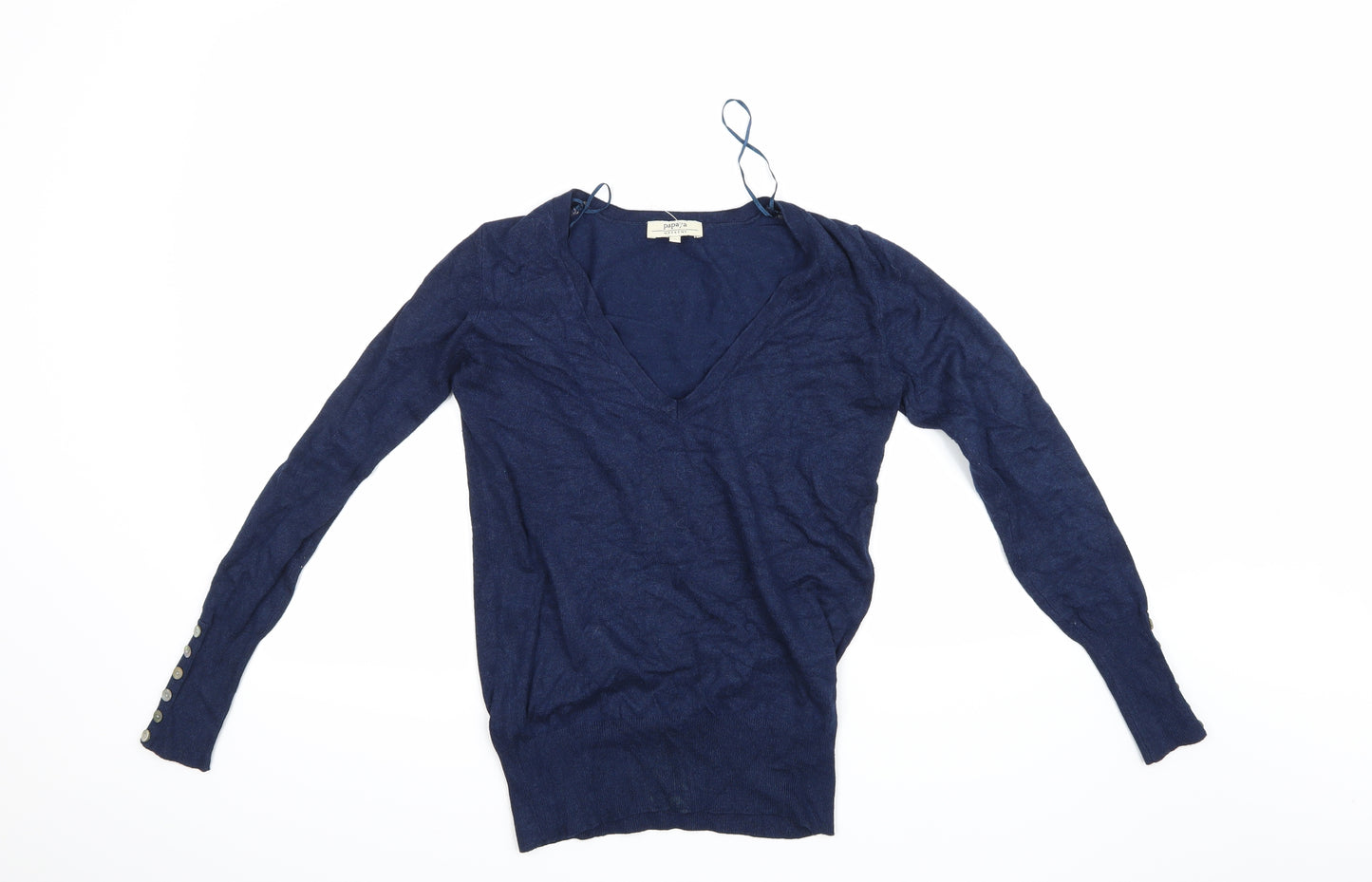 Papaya Womens Blue   Jersey Blouse Size 8