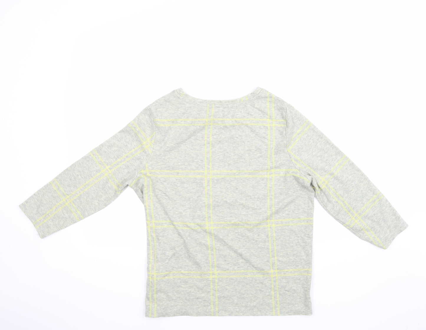 Tu Woman Womens Grey Check  Pullover Jumper Size 14