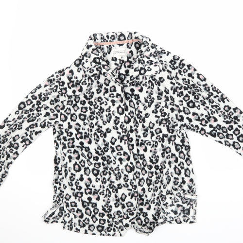 NEXT Womens White Animal Print  Top Pyjama Top Size 4