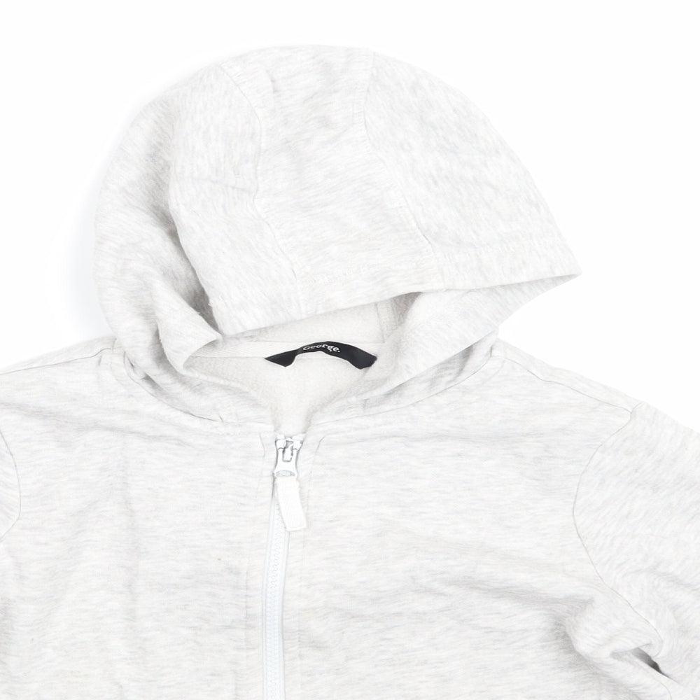 George Boys Grey   Full Zip Hoodie Size 8-9 Years