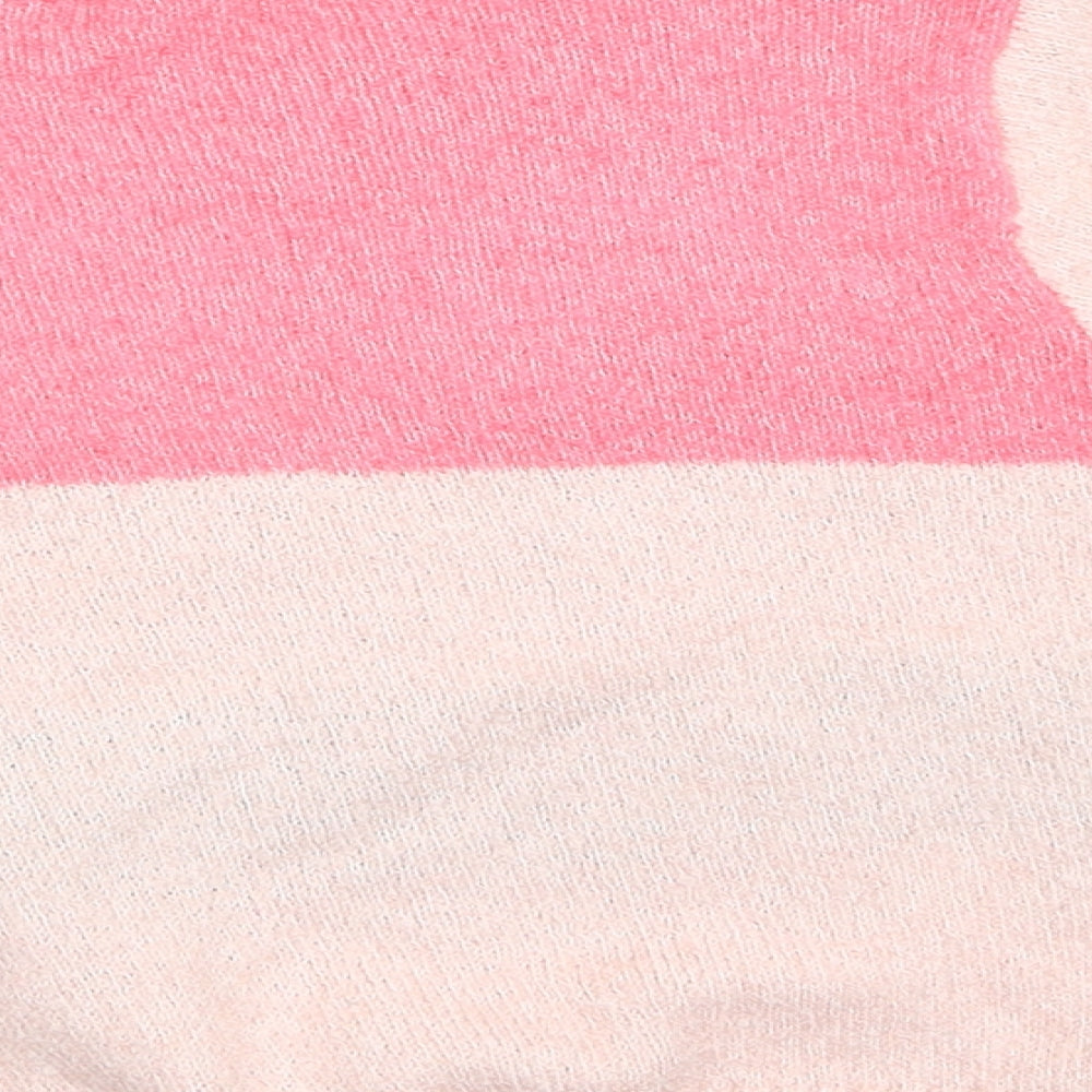 George Girls Pink   Pullover Jumper Size 4-5 Years  - unicorn