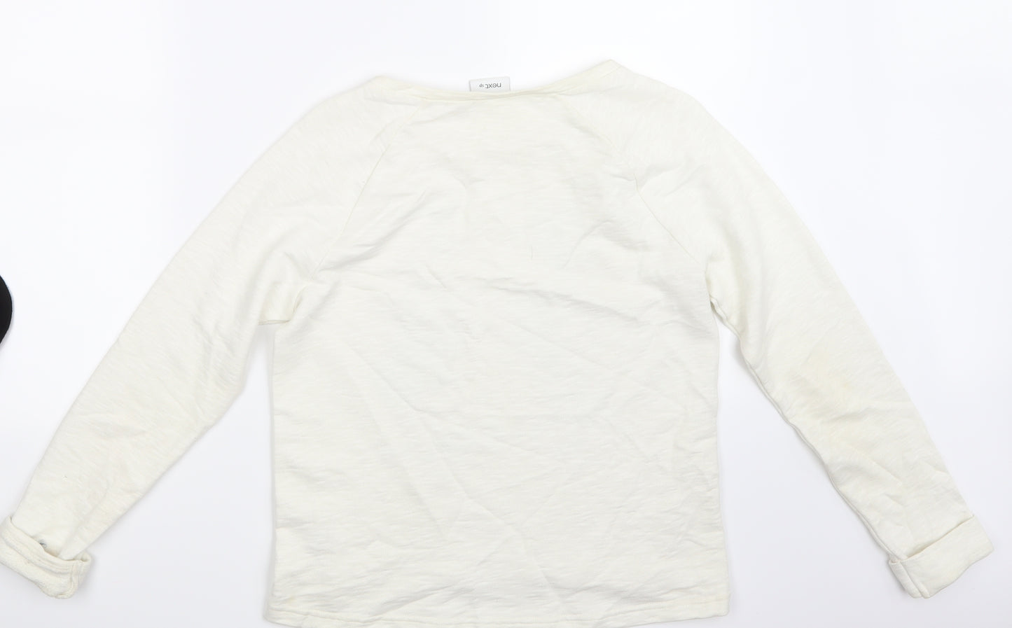 next  Womens Beige Floral  Pullover Sweatshirt Size 6