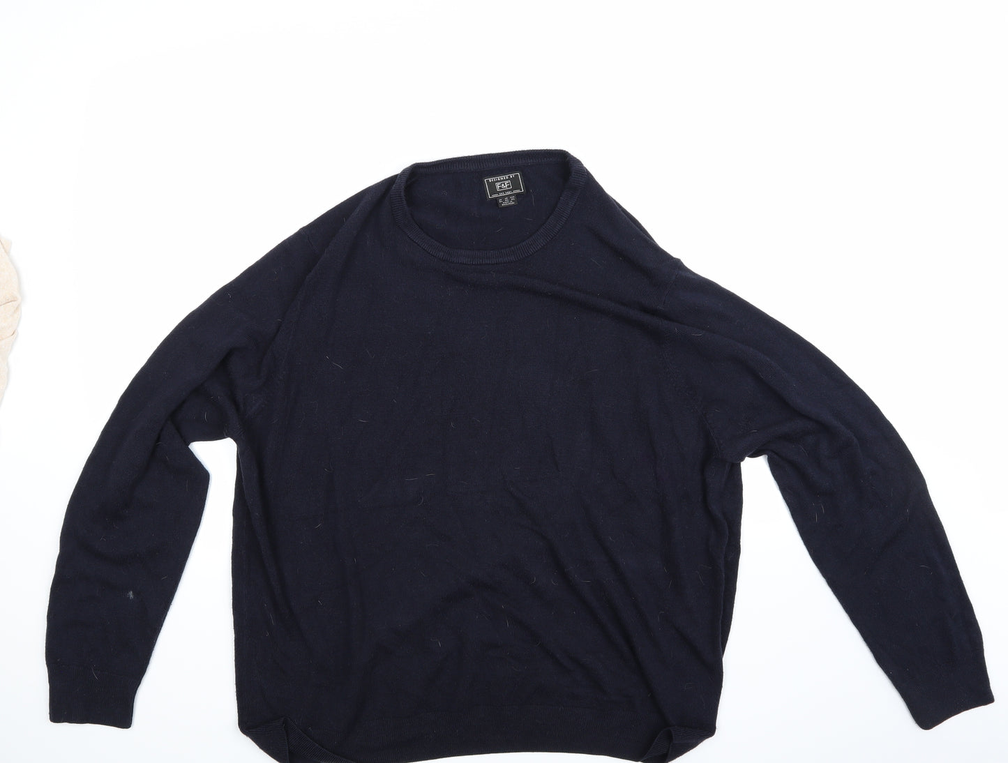 F&F Mens Blue   Pullover Jumper Size 3XL