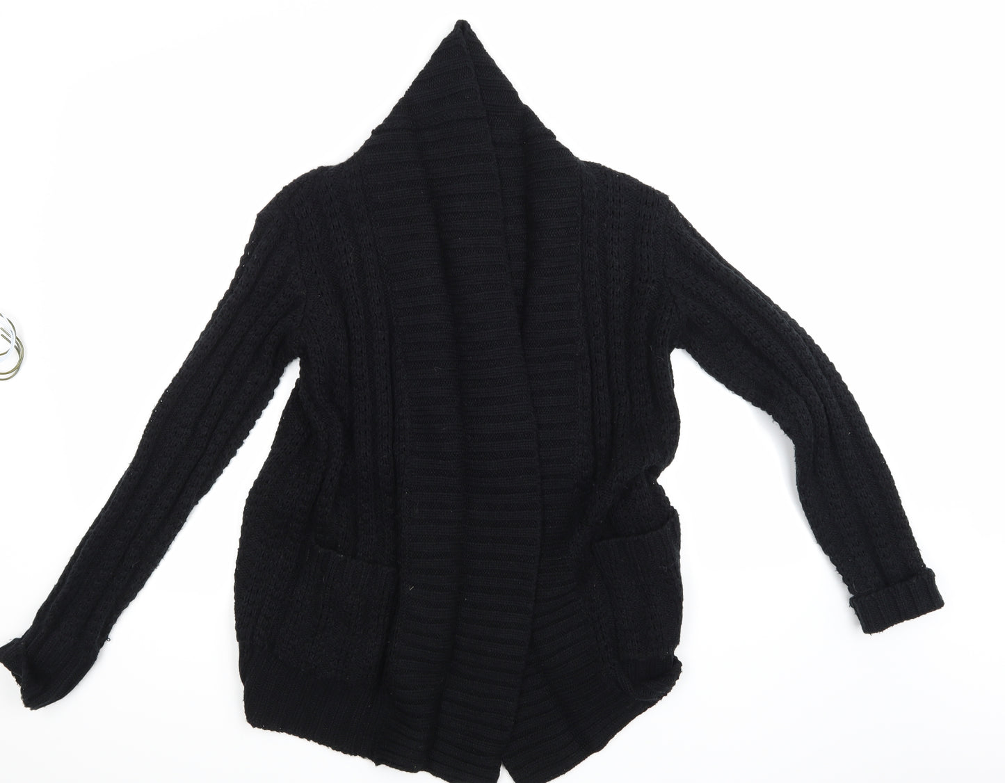 Internacionale Womens Black   Cardigan Jumper Size 8