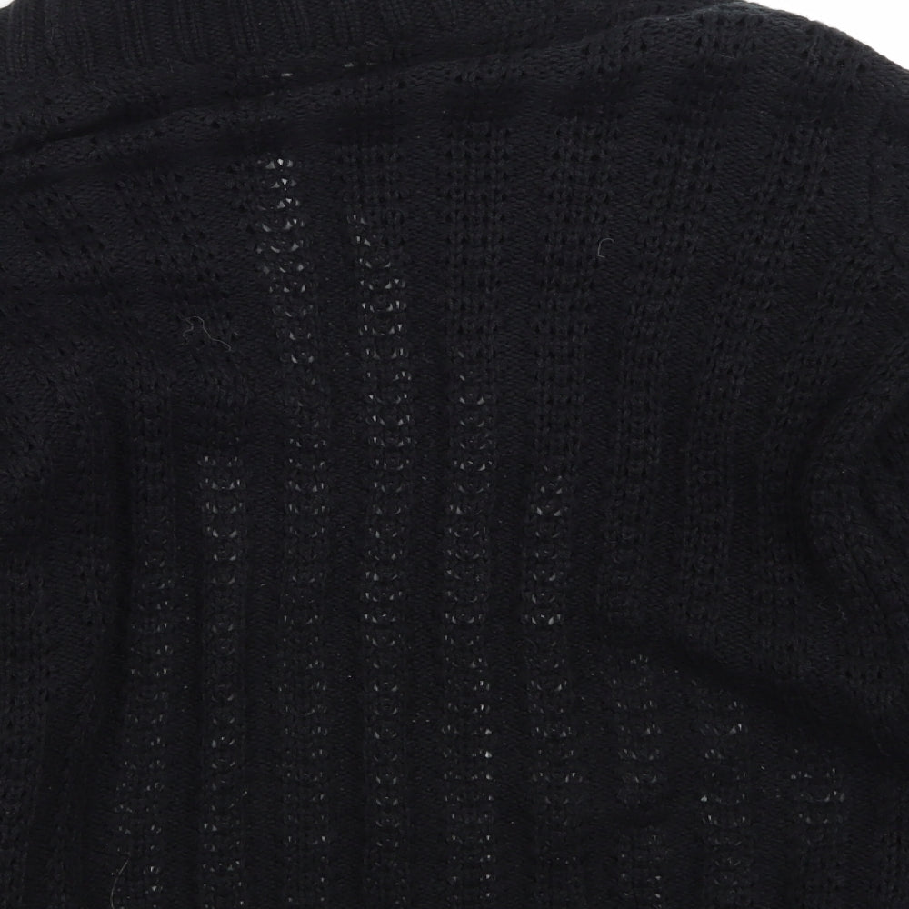 Internacionale Womens Black   Cardigan Jumper Size 8