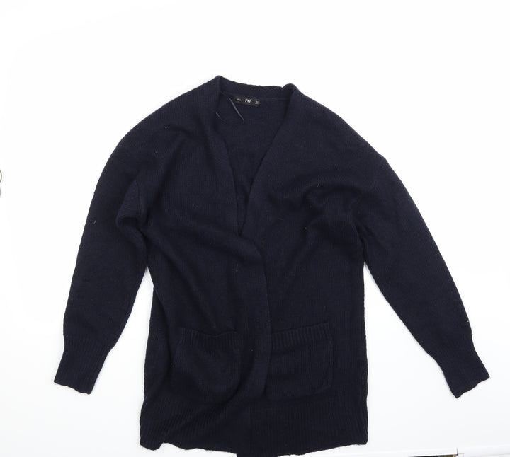 F&F Womens Blue Cardigan Jumper Size 6